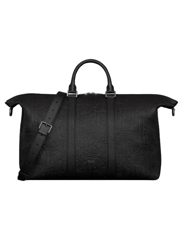 Weekender 40 Grained Calfskin Duffel Bag Black - DIOR - BALAAN 1