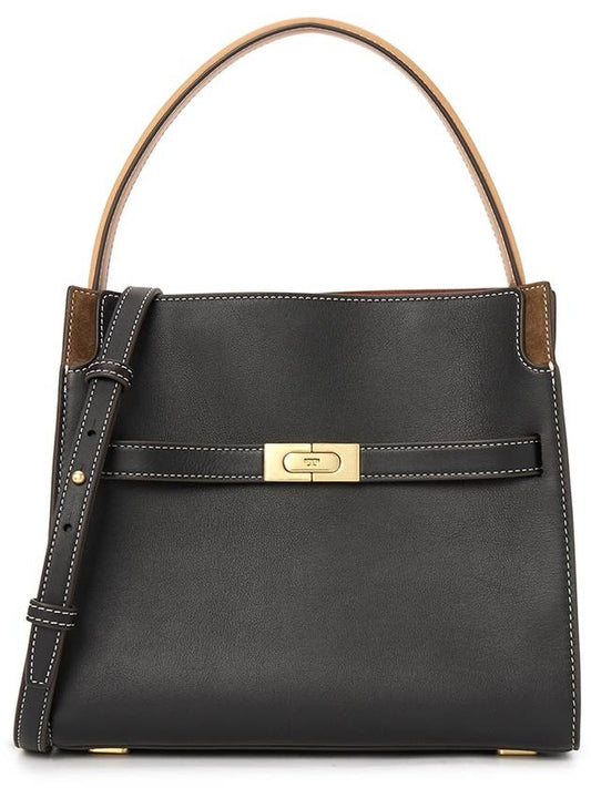 Lee Radziwill Small Double Tote Bag Black - TORY BURCH - BALAAN 2