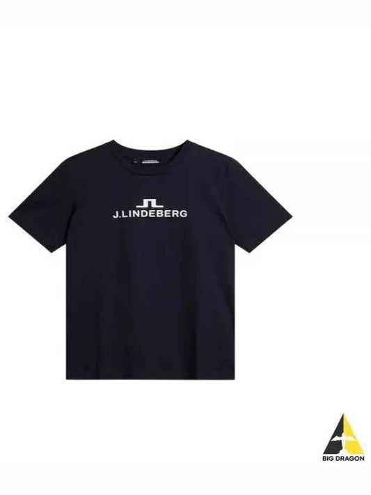Alpha Short Sleeve T Shirt Navy - J.LINDEBERG - BALAAN 2