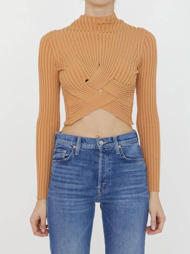 23 ss Crop Ribbed Jumper 6K02593S23752545 B0020168731 - STELLA MCCARTNEY - BALAAN 2