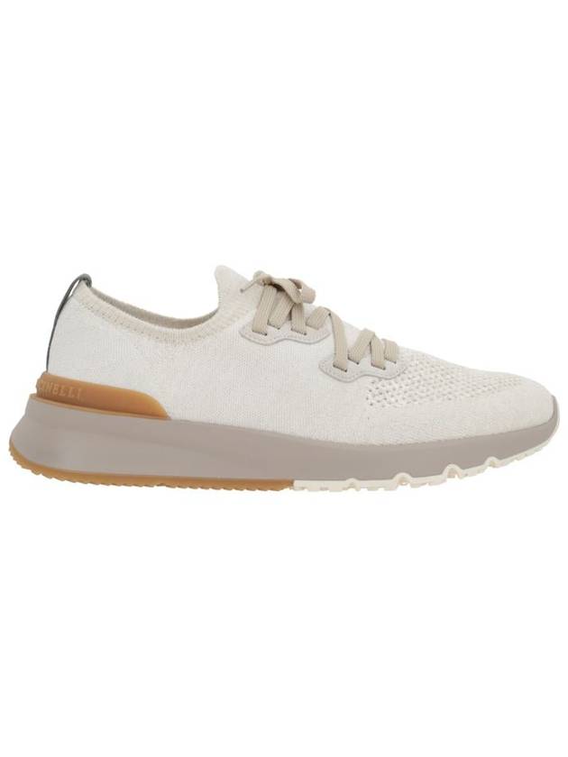 Stretch Knit Low Top Sneakers Panama - BRUNELLO CUCINELLI - BALAAN 3