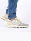 Mick 6615 Logo Suede Low Top Sneakers Grey Beige Yellow - PREMIATA - BALAAN 7