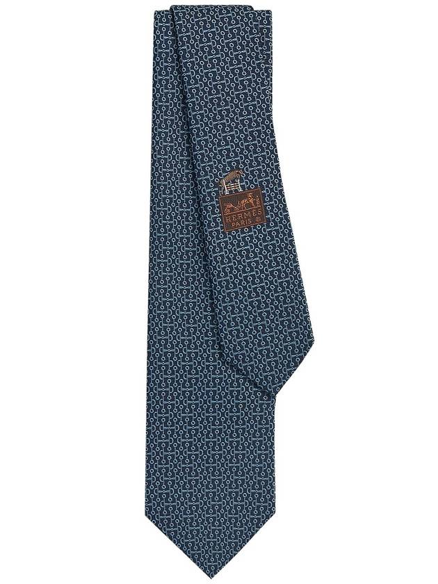 Double Bouchet Tie Marine - HERMES - BALAAN 1