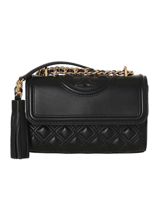 Small Flaming Convertible Shoulder Bag Black - TORY BURCH - BALAAN.