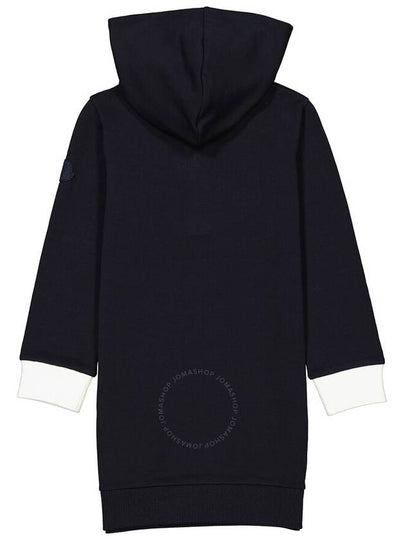 Moncler Girls Navy Logan-Embroidered Hooded Dress, Size 3Y - MONCLER - BALAAN 2