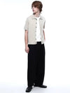 Linen two tuck wide pants black - CHANCE'S NOI - BALAAN 8