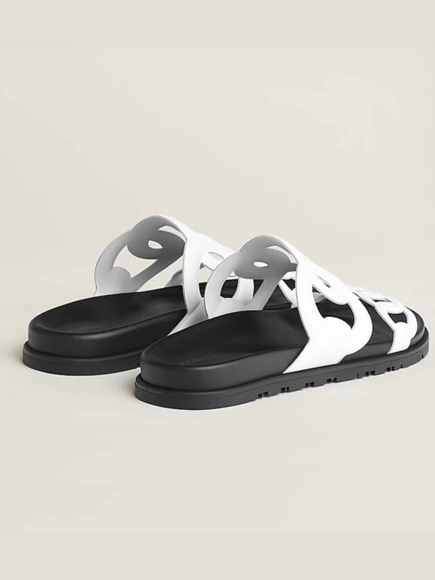 Extra Leather Sandals White - HERMES - BALAAN 5