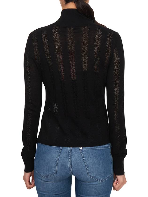 Zenica High Neck Knit Top Black - MAX MARA - BALAAN 4