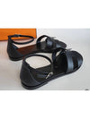 Santorini Women's Sandals Black Apsong Leather H182138Z - HERMES - BALAAN 8