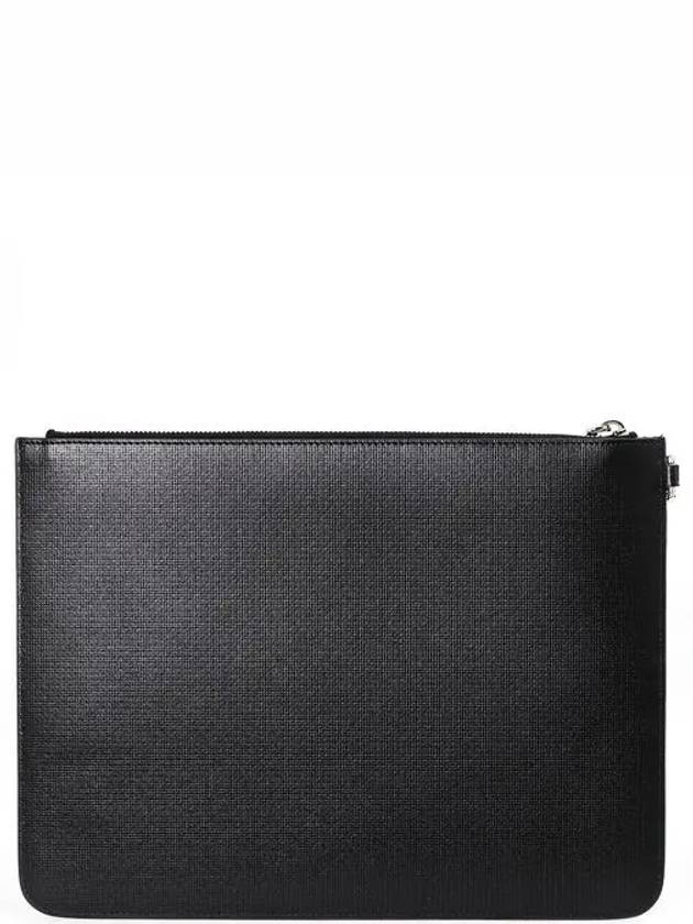 4G Classic Leather Large Clutch Bag Black - GIVENCHY - BALAAN 4