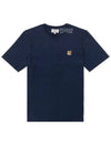 Fox Head Patch Classic Short Sleeve T-Shirt Ink Blue - MAISON KITSUNE - BALAAN 2