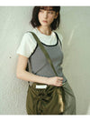 _LIGHTWEIGHT STRING FOLDERBLE SHOULDER CROSS BAG_KHAKI - THE GREEN LAB - BALAAN 2