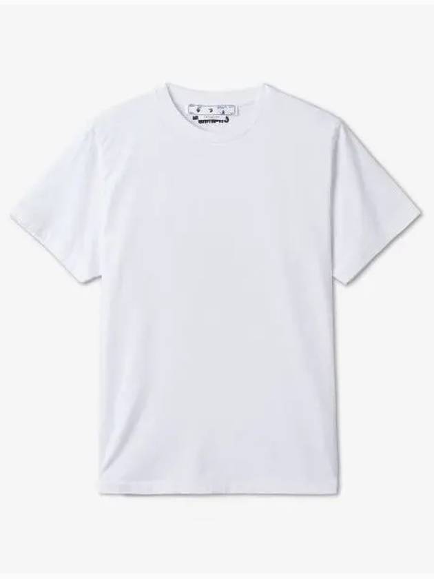 Cotton Crew Neck Short Sleeve T-Shirt 3 Pack White - OFF WHITE - BALAAN 2