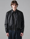 Leather Blouson Black - FILLCHIC - BALAAN 1