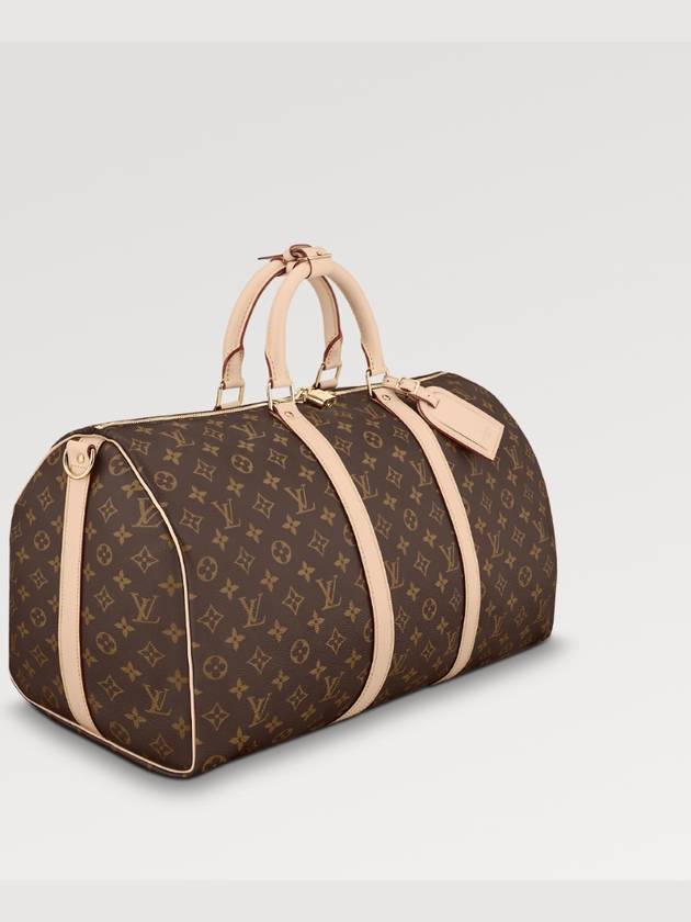 Keepall 50 Bandouliere Duffel Bag Brown - LOUIS VUITTON - BALAAN 3