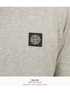 Slimfit Cotton Jersey Short Sleeve T-shirt Light Grey - STONE ISLAND - BALAAN 9