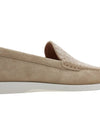 Homme Granville GRANVILLE Oblique Suede Jacquard Loafer Beige - DIOR - BALAAN.