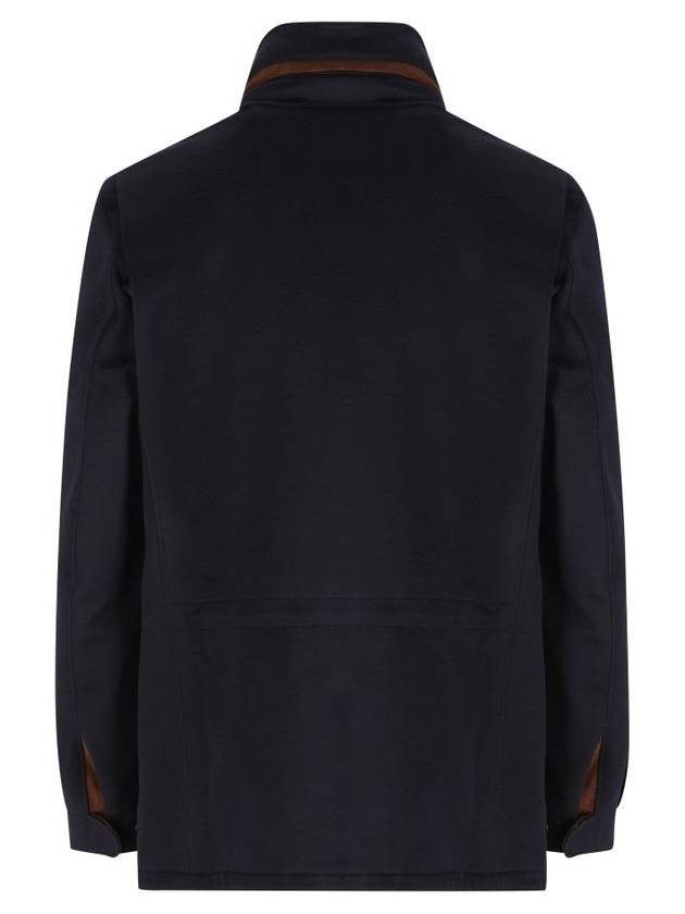 Traveller Cashmere Zip Up Jacket Navy - LORO PIANA - BALAAN 3