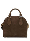 Brown nubuck half moon tote shoulder bag 45160334 003 - MAX MARA - BALAAN 2