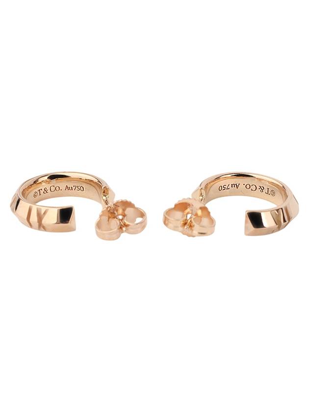 67786238 Pink gold Atlas closed hoop earrings 34190 7 - TIFFANY & CO. - BALAAN 4