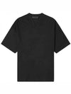 Logo V-neck short sleeve t-shirt black - FEAR OF GOD ESSENTIALS - BALAAN 1