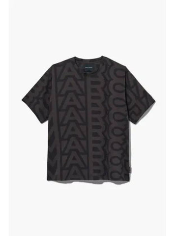 Monogram Big T Shirt BlackCharcoal MJTAS23002BKX - MARC JACOBS - BALAAN 1