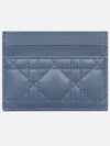 Jolie Freesia Card Holder Cannage Lambskin Denim Blue S3103UNJB M90B - DIOR - BALAAN 3