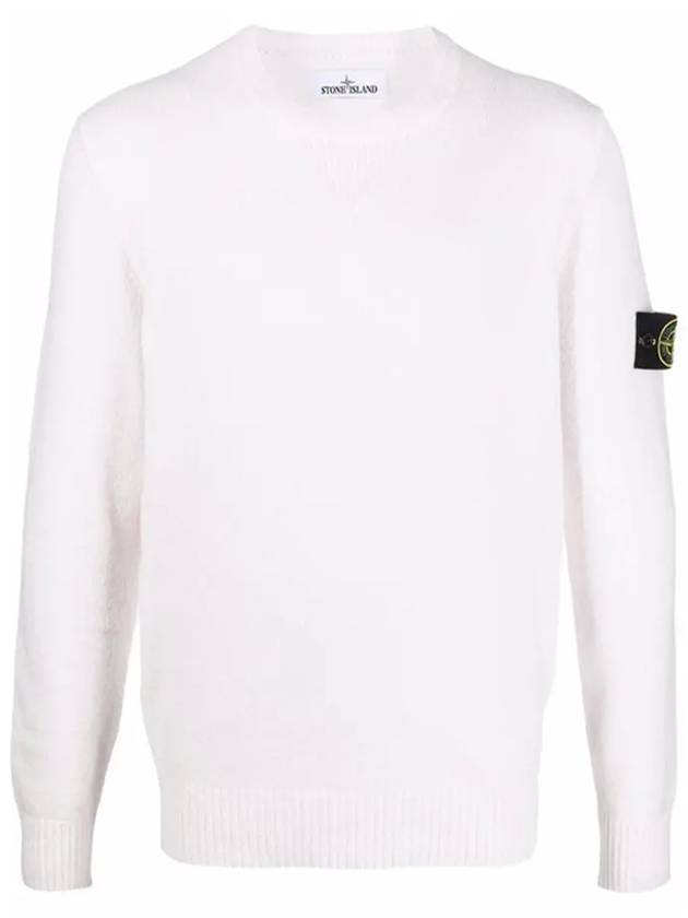 Soft Cotton Crewneck Knit Top Rose - STONE ISLAND - BALAAN 2