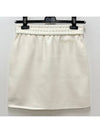 Onagro Mini A Line Skirt White - MAX MARA - BALAAN 4