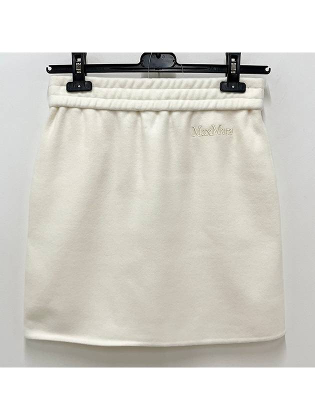 Onagro Mini A Line Skirt White - MAX MARA - BALAAN 4