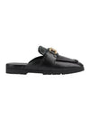 Horsebit Leather Mules Black - GUCCI - BALAAN 2