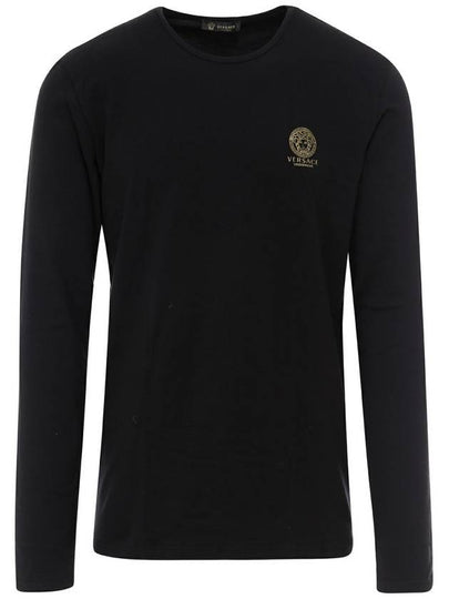 Medusa Logo Print Long Sleeve T-Shirt Black - VERSACE - BALAAN 2