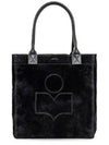 Yenky Small Suede Tote Bag Black - ISABEL MARANT - BALAAN 2