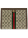 Ophidia Pouch Clutch Bag Beige Ebony - GUCCI - BALAAN 3