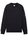 Men's Lens Wappen Diagonal Sweatshirt Black - CP COMPANY - BALAAN 2