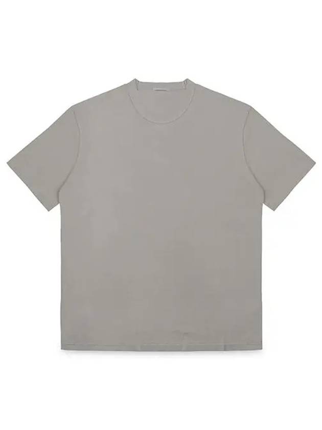 Men's Back Logo Label Cotton Short Sleeve T-Shirt Grey - TEN C - BALAAN 2