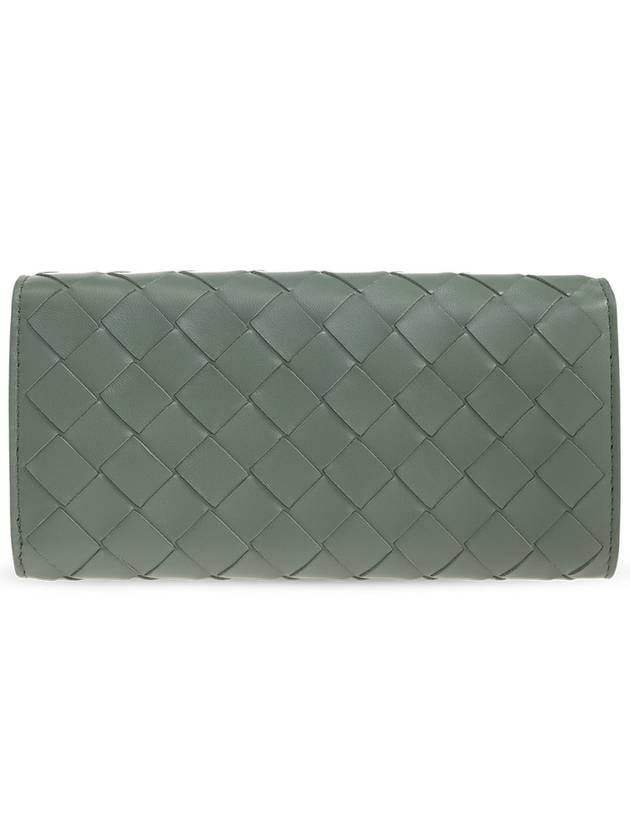 Intrecciato Flap Long Wallet Aloe - BOTTEGA VENETA - BALAAN 4