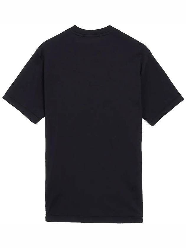 Logo Patch Short Sleeve T-Shirt Black - STONE ISLAND - BALAAN 4