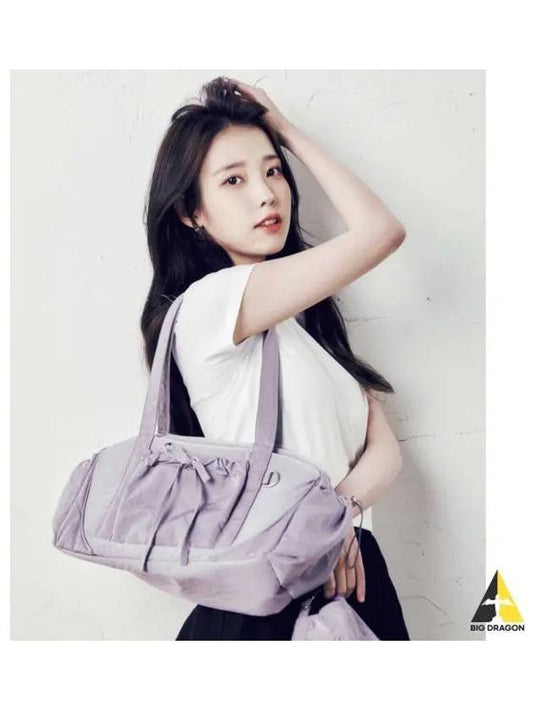 NBGCEFW701 Glossy Ribbon Duffel Bag VIOLET - NEW BALANCE - BALAAN 1