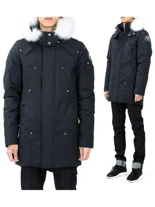 Original Stirling Parka White Fox Fur Navy - MOOSE KNUCKLES - BALAAN 2