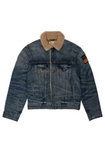 Fleece Line Trucker Denim Jacket Blue - POLO RALPH LAUREN - BALAAN 2