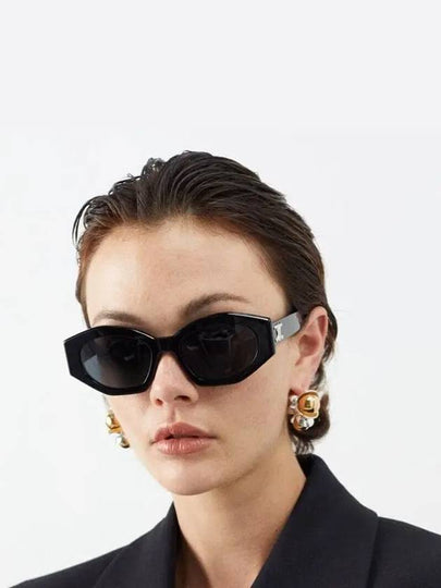 Eyewear Cat Eye Acetate Sunglasses Black - CELINE - BALAAN 2