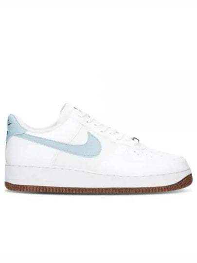 Men's Air Force 1 '07 LV8 Low Top Sneakers Indigo White - NIKE - BALAAN 2