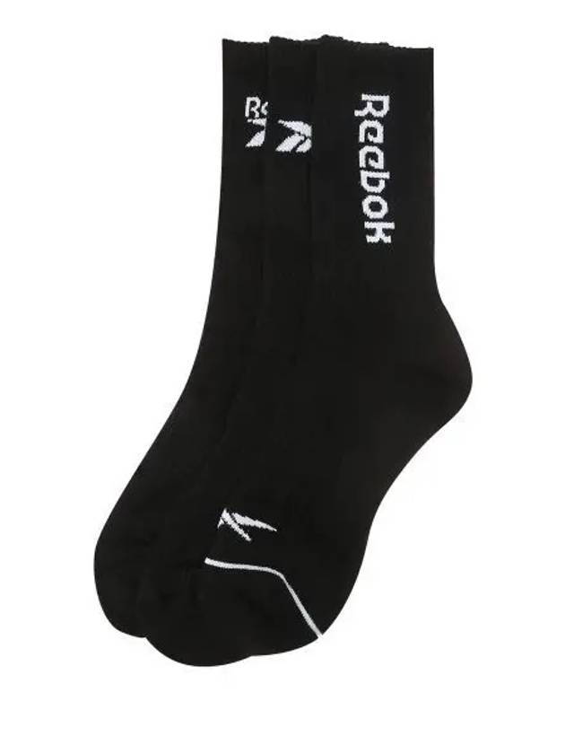 Basic Crew Socks 3 Pack Black - REEBOK - BALAAN 1