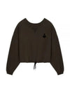 Margo Logo Crop Sweatshirt Faded Black - ISABEL MARANT - BALAAN 2