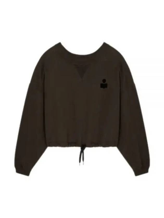 Margo Logo Crop Sweatshirt Faded Black - ISABEL MARANT - BALAAN 2