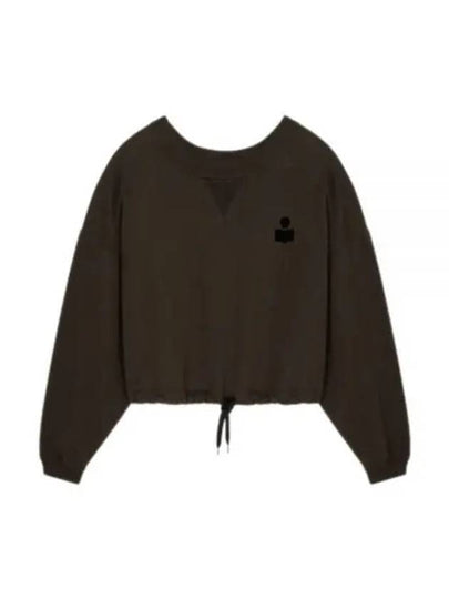 Margo Logo Crop Sweatshirt Faded Black - ISABEL MARANT - BALAAN 2