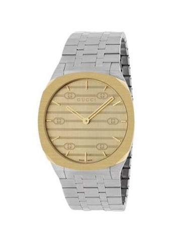 Men's 25H Quartz Metal Watch Silver - GUCCI - BALAAN 1