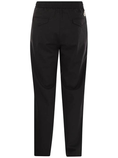 Wool gabardine joggers - MONCLER - BALAAN 2