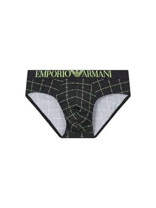 UNDERWEAR Men s Big Logo Band Micro Pattern Briefs Black - EMPORIO ARMANI - BALAAN 1